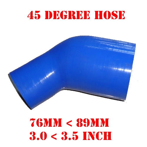 3.5/" To 3/" Silicone Hose//Intake//Intercooler Pipe Coupler BLUE For Mitsubishi