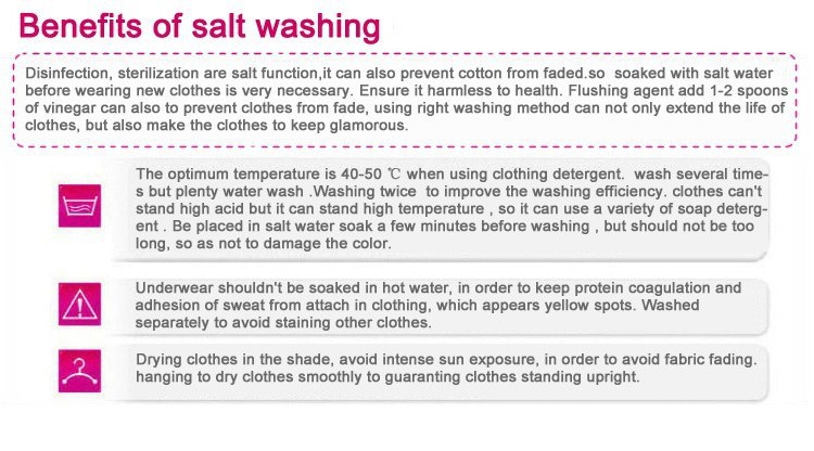 3benefit of salt washing
