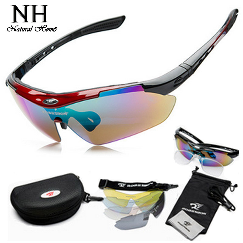 Brand designer sports bike bicycle Riding men women polarized sunglass sunglasses goggles oculos glasses 5 lenses