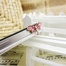  wholesale price Super adorable alloy small colorful dragonfly dustproof plug for 3 5mm cellphone earphone