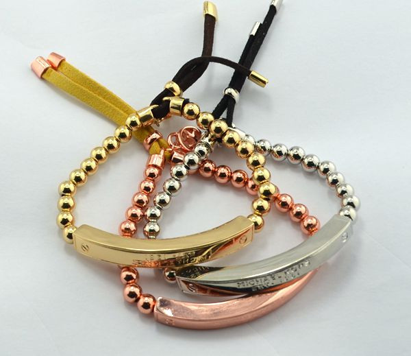 Hot Chrm Bracelet Metal Regula Chain Bead Bracelets & Bangles 