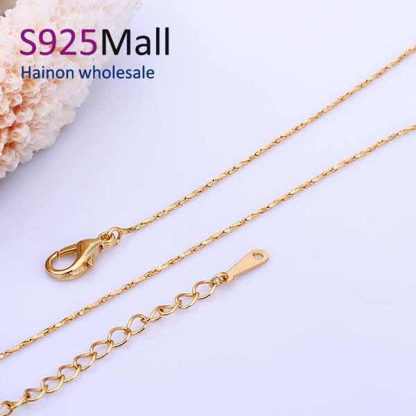 www.bagsaleusa.com : Buy 18inch pendant necklace chain 45cm platinum color wholesale jewelry China ...