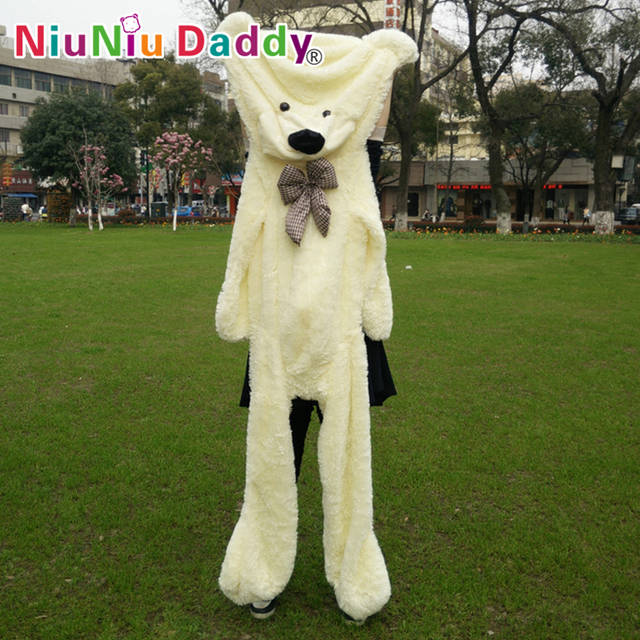 Niuniu Daddy200cm/79 "дюйма, Большие Плюшевые игрушки, полуфабрикаты медведь, Плюшевый Медведь Кожи, плюшевые кожи плюшевый мишка, Бесплатная Доставка