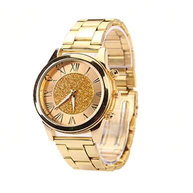 Gold watch men women quartz relogios femininos women dress watch roman number watches relogio masculino reloj