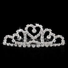 Mini Twinkle Rhinestone Diamante Bridal Princess Crown Hair Comb Hair Clip Tuck Tiara Ball Party Wedding