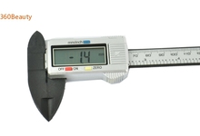 Micrómetro Digital 2015 calientes de 6 ” 150 mm Carbon Fiber Composite Digital Lcd del calibrador a Vernier herramienta de medición