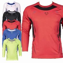 New Fashion Sport Compression Mens Fitness T Shirts Long Sleeve Fitness Exercise Sportswear Tops Tee Sweatshirt