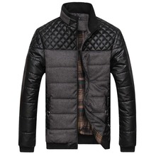 VipSport Classic Brand Men Fashion Jackets Warm Plus Size L to 4xl Patchwork Plaid Design Young Man Casual Winter Coats