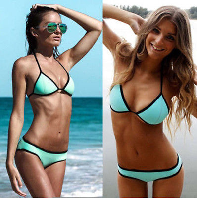 2 Piece Set New Sexy Womens Push Up Padded Beachwear Bikini Swimsuit Swimwear S M L