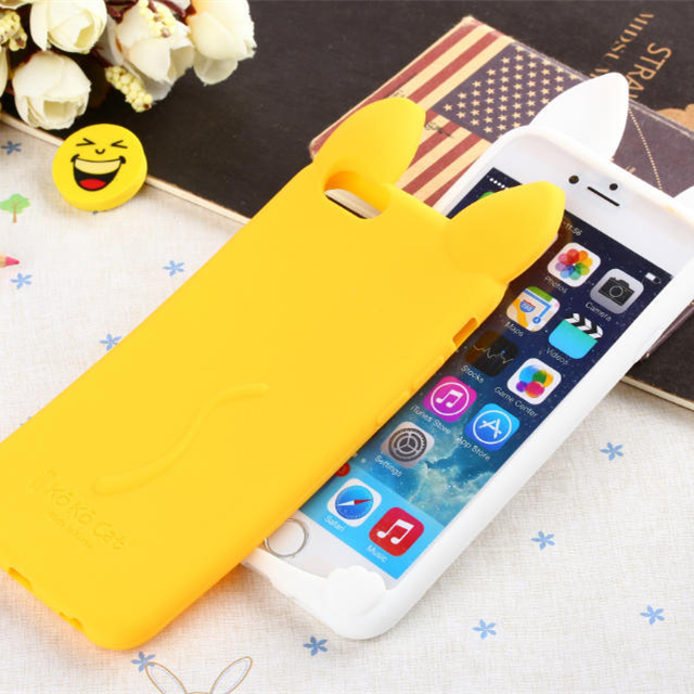 3d koko ear cat soft silicone cover for apple iphone 6 plus 6s plus free shipping new 3d koko ear cat soft silicone cover for apple iphone 6 plus 6s plus free shipping new