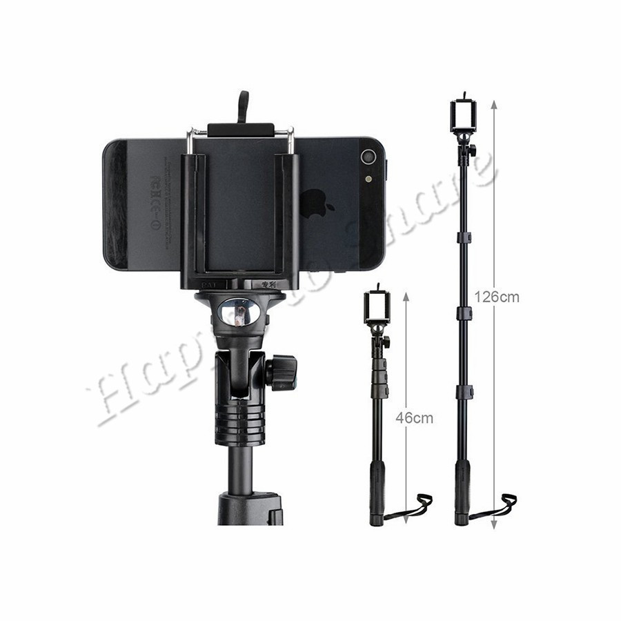 Yunteng 188 Selfie Stick Tripod Para+Yunteng 228 Mini Tripod+Bluetooth Remote Control Camera Shutter + silica gel case 5