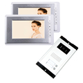 FREE SHIPPING Brand 7 inch Video Door Phone Intercom System 2 Monitor 1 HD Doorbell Camera