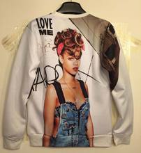 Mikeal New Autumn Winter fashion Women Men s 3d Sweatshirts print sexy lady Rihanna 3d