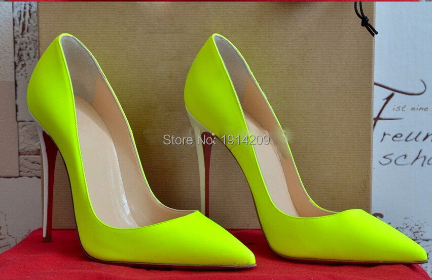 lime green red bottoms