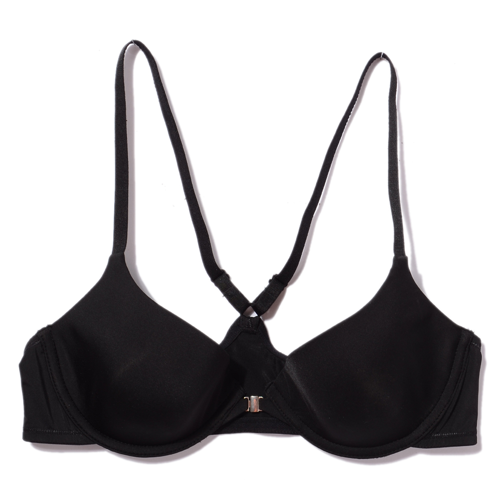 DeepVneckfrontbuttonsexybrashoulderstrapthincupbraglossy