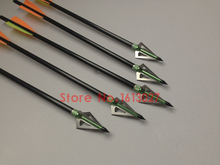 12pcs lot 100GR aluminum alloy stainless steel arrow tips three blades for hunting and archery arrowhead