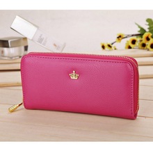 Lady Wallets Clutch 6 colors PU Leather Women Wallet Handbag New Fashion Holders Popular Long Zip