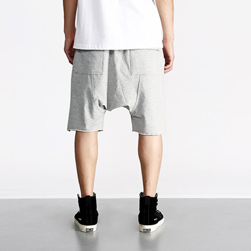 Hi Street Summer Mens Drop Crotch Shorts Baggy Loose Hip Hop Black Men