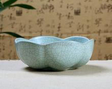 Chinese Ceramic Ware Lotus Pattern L Cha Xi Tea Wash Brush Wash Kung Fu Tea Set