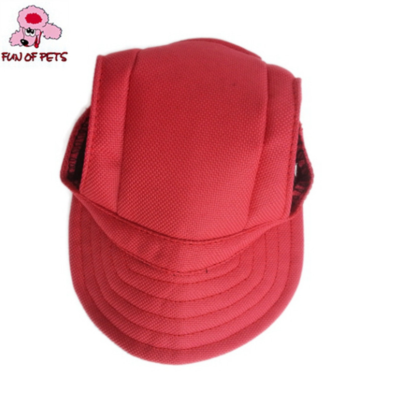 New-Coming-Solid-color-Baseball-Style-Canvas-Pet-Dogs-Cap-Free-Ship-Dogs-hat