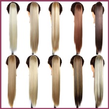 Claw Clip Ponytail Hairpieces Women’s Fashion Straight Style Synthetic Fiber Hair Long Straight Claw In Ponytail Free Shipping