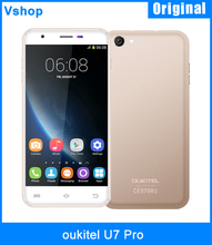 Original oukitel U7 Pro 5.5 inch Android 5.1 3G Smartphone MT6580 Quad Core ROM8GB RAM 1GB Dual SIM CardySupport OTG GSM WCDMA