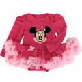 Infant Baby girl clothes Cotton Cartoon Long sleeve Jumpsuit Romper Tutu dresses Newborn Bebes Baby girl