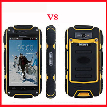 Original Discovery V8 waterproof shockproof  WCDMA 3G GPS 4.0” Screen MTK6582 Dual Core 1.3GHZ 5MP Super Outdoor  Free shipping