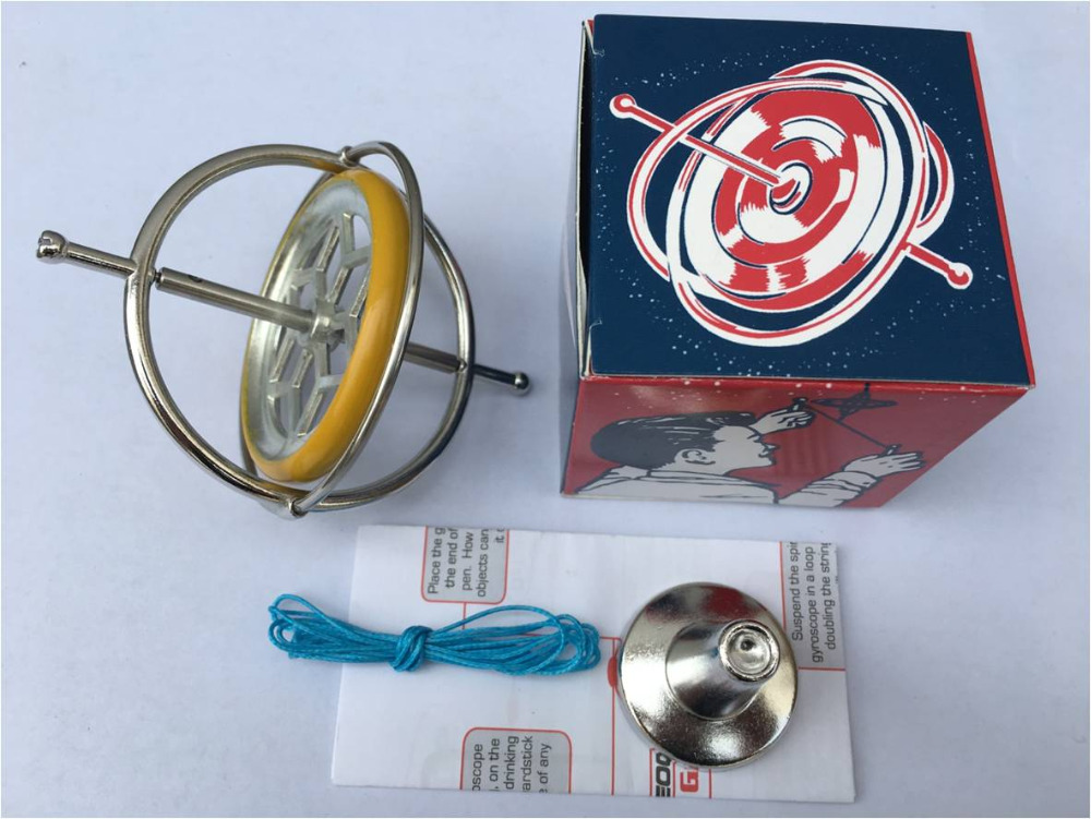 Metal gyroscope toys for children Magic spinner gyro for classic traditional science educational