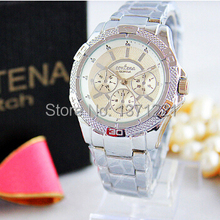 2015 moda de lujo marca de ginebra del cuarzo oro reloj para mujer relojes de pulsera de reloj reloj montre relogio feminino envío gratis
