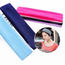 New Unisex Stretch Headband Gym Yoga Cotton Exercise Sports Sweat Head Hair Band Hair clips