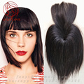 10 12cm African lace Front Neat Fringe With Black Clip In Hair Toupee 100 Human real