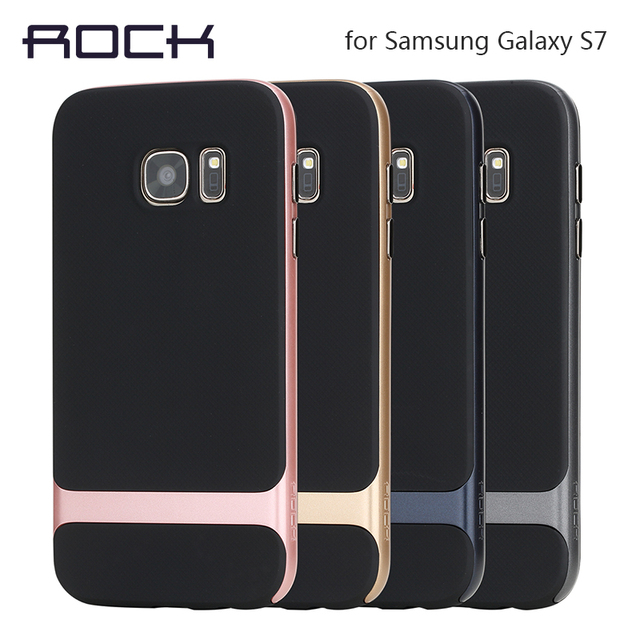 ROCK Royce Телефон Case для Samsung Galaxy S7 крышка case для Galaxy S 7 case Черный защитная оболочка shell для S7