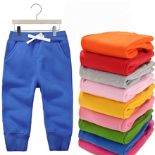 Hot Sale !!! 2016 Fashion Kids Trousers Cotton Baby Pants For Boys And Girls Casual Multi-Color Children Sports Pants 12M-5T