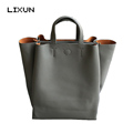 LIXUN Casual Leather Women Solid Tote Shoulder Messenger Bag Vertical Crossbody Bag Sling Luxury Handbags Women