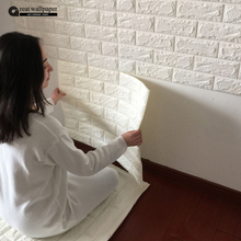 3D wall stickers wall brick pattern self-adhesive wallpaper bedroom living room decorative waterproof anti-collision