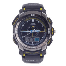 OHSEN AD1308 Men s Sport Analog Digital Quartz Wrist Watch Black Yellow 1 x CR 2025