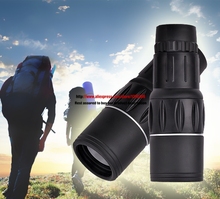 Telescopios astronómico gafas de promoción telescopios 16 X 52 Dual del zumbido del foco lente óptica Armoring viajes telescopio Monocular de senderismo