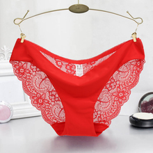 Hot sale! l women’s sexy lace panties seamless cotton breathable panty Hollow briefs Plus Size girl underwear