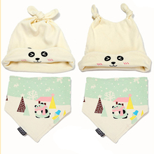 Baby Hat And Scarf Set 3 Colors 2015 New Cotton Warm Autumn Winter Boy Hats Brand Cap Children Girl Clothing And Accessories 022