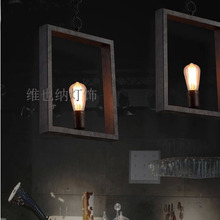 Fashion creative post-modern minimalist neo-classical chandeliers , wrought iron bar table restaurant retro hand-woven hemp rope
