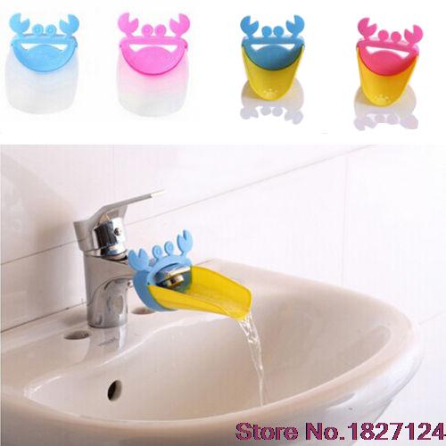 2015 Popular Style Cute Bathroom Water Faucet Extender For Kid Hand Washing Child Gutter Sink Guide