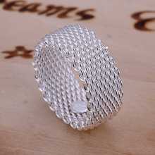 Wholesale Free Shipping 925 Silver Ring 925 Silver Fashion Jewelry Network Ring SMTR040
