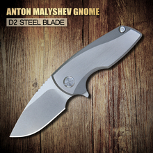 2015 el más nuevo XINZUO Anton Malyshev Gnome bolsillo plegable del cuchillo D2 hoja de acero inoxidable TC4 aleación de titanio envío gratis