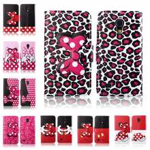 Cute Cartoons Mobile Phone Accessories For Samsung Galaxy S4 mini Case flip cover W Card Holder