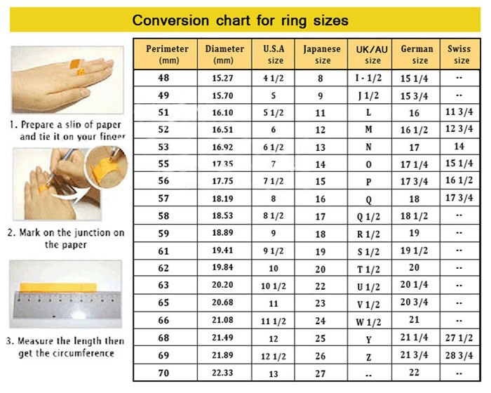 ring sizes