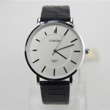 Reloj de cuarzo, moda casual relojes, hombres ver marcas de lujo, cuero real, conciso y fácil, hombres de negocios de los el reloj de pulsera marca
