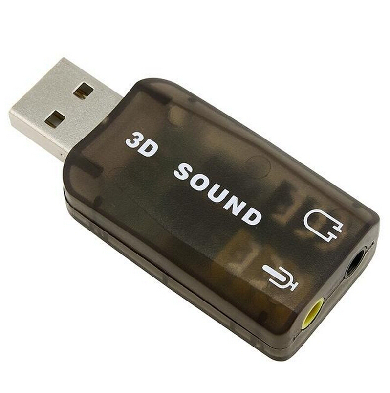 3 5mm to Usb sound card adapter Audio 5 1 Tarjeta de sonido externo Tarjeta sonido