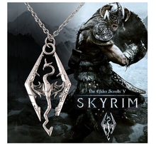 Men necklace Popular dinosaur Skyrim the Elder scrolls dragon pendants necklaces personalized fashion jewelry N367 