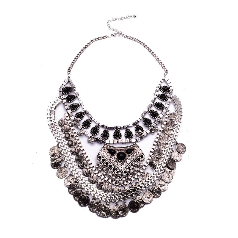 2015-Fashion-Jewelry-Accessories-Vintage-Necklaces-Pendants-Bohemian-Antique-Coin-Willow-Women-statement-maxi-necklace-XG956